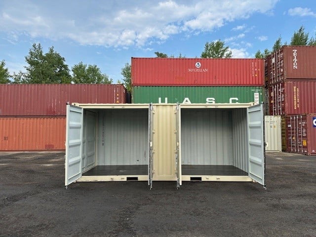 Contentor marítimo Open Side novo de 20 pés padrão