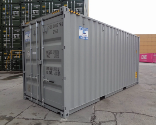 Contentor marítimo 20 pés HC (High Cube) viagem única (novo)