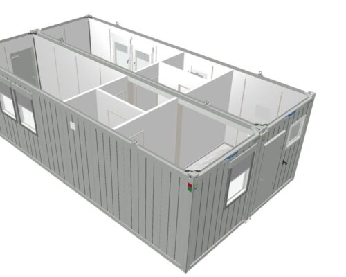 Escritório móvel em contêiner de 30 pés