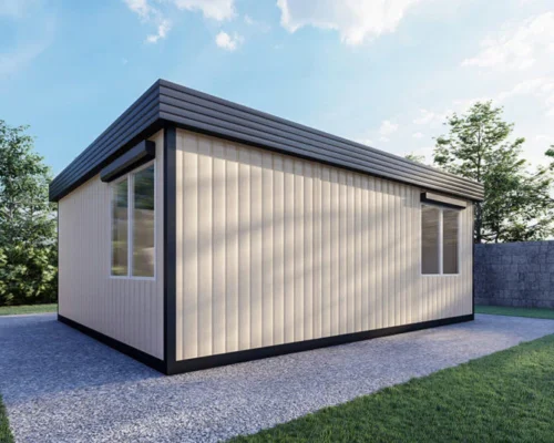 Casa Pré-fabricada T1 Moradia Moderna 6m x 7,35m (44,1 m²) | Promoção! 50% de Desconto