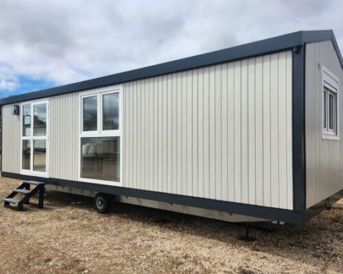 Casa Pré-fabricada T2 8.6 x 3 m (25.8 m²) | Casa Móveis Bejar | Promoção Imperdível! 50% de Desconto em Casas Móveis T2