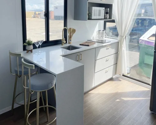 Casa pré-fabricada em formato de contêiner, casa móvel mais barata, 50% de desconto