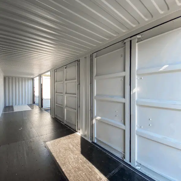 Contentor marítimo de 40 pés com abertura lateral e quatro portas, cor preta | Até 50% de desconto - Image 3